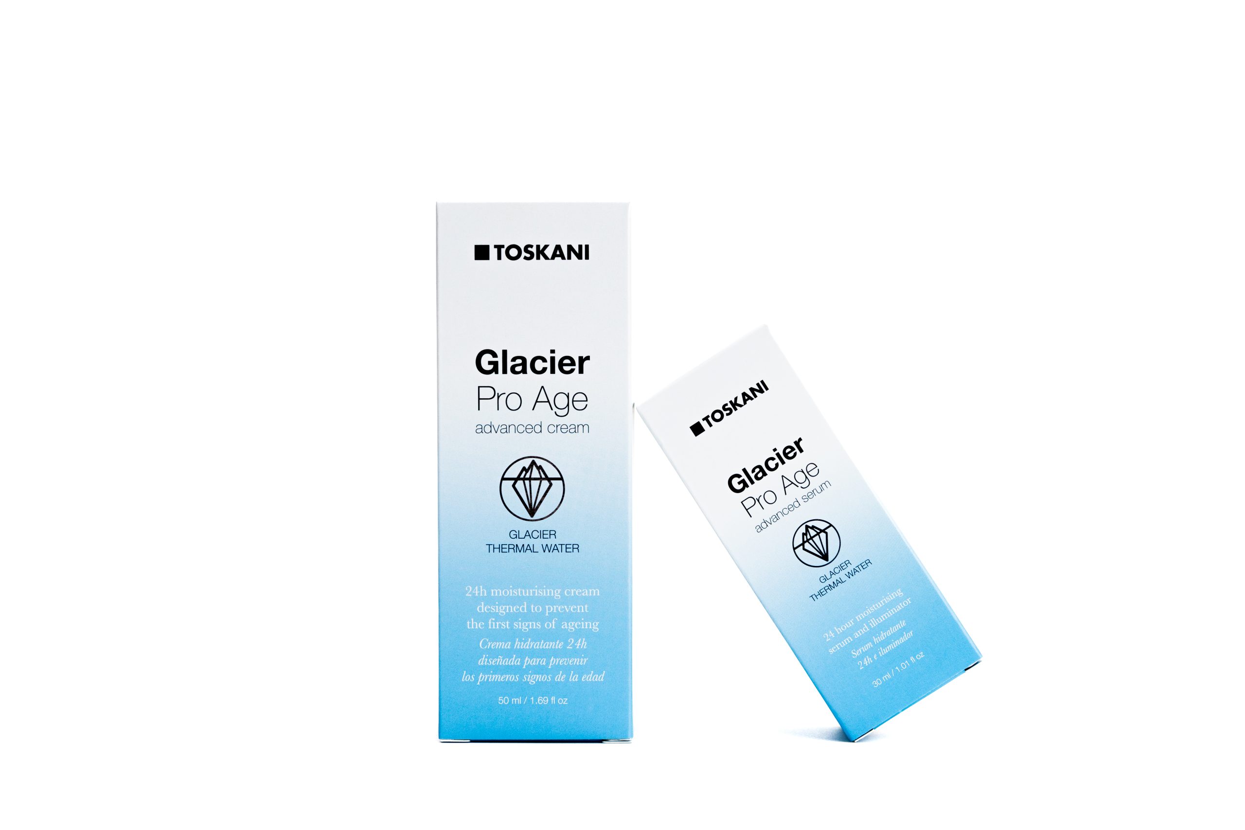 Toskani Glacier Pro Age Advanced Serum Verpackung